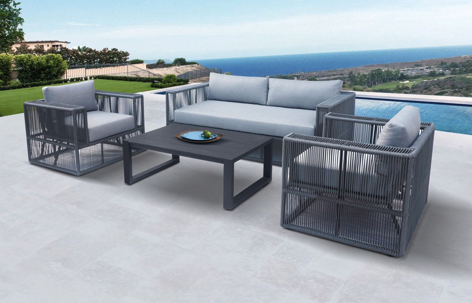 Renava Whimsy Modern Outdoor Sofa Set - Thumbnail 5