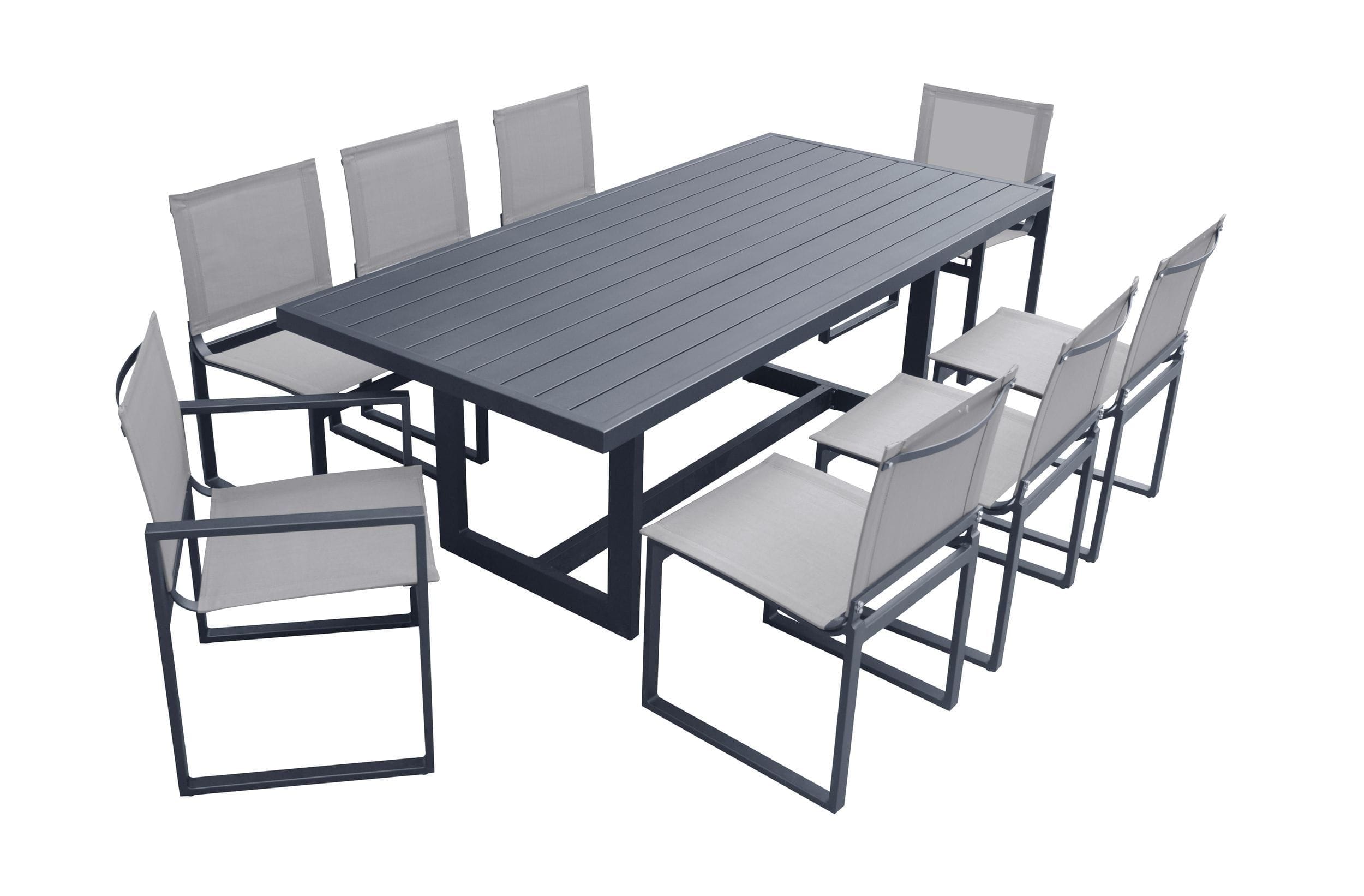 Renava Wake + Kayak Modern Outdoor Dining Table Set