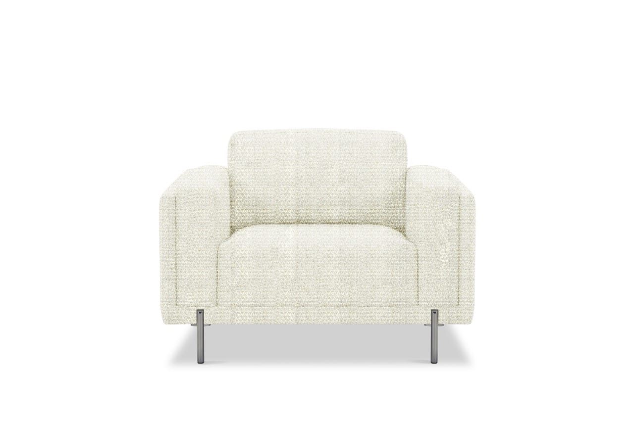Divani Casa Schmidt Modern Off White Fabric Chair