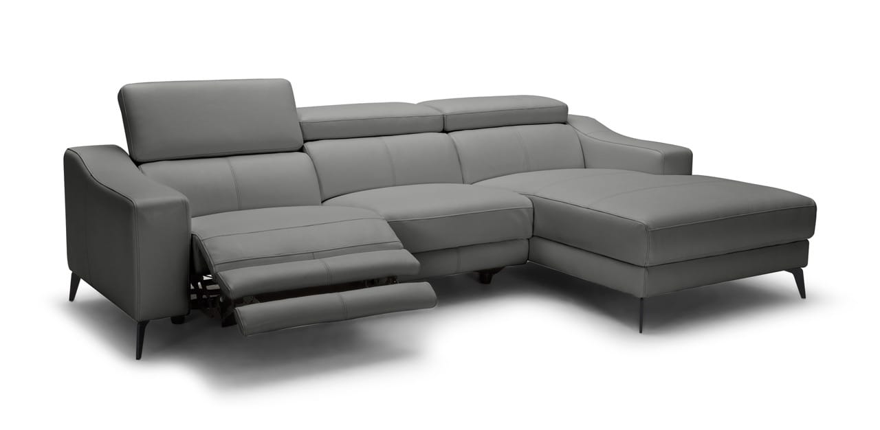 Modrest Rampart L-Shape RAF Chaise Sectional Sofa - Thumbnail 2