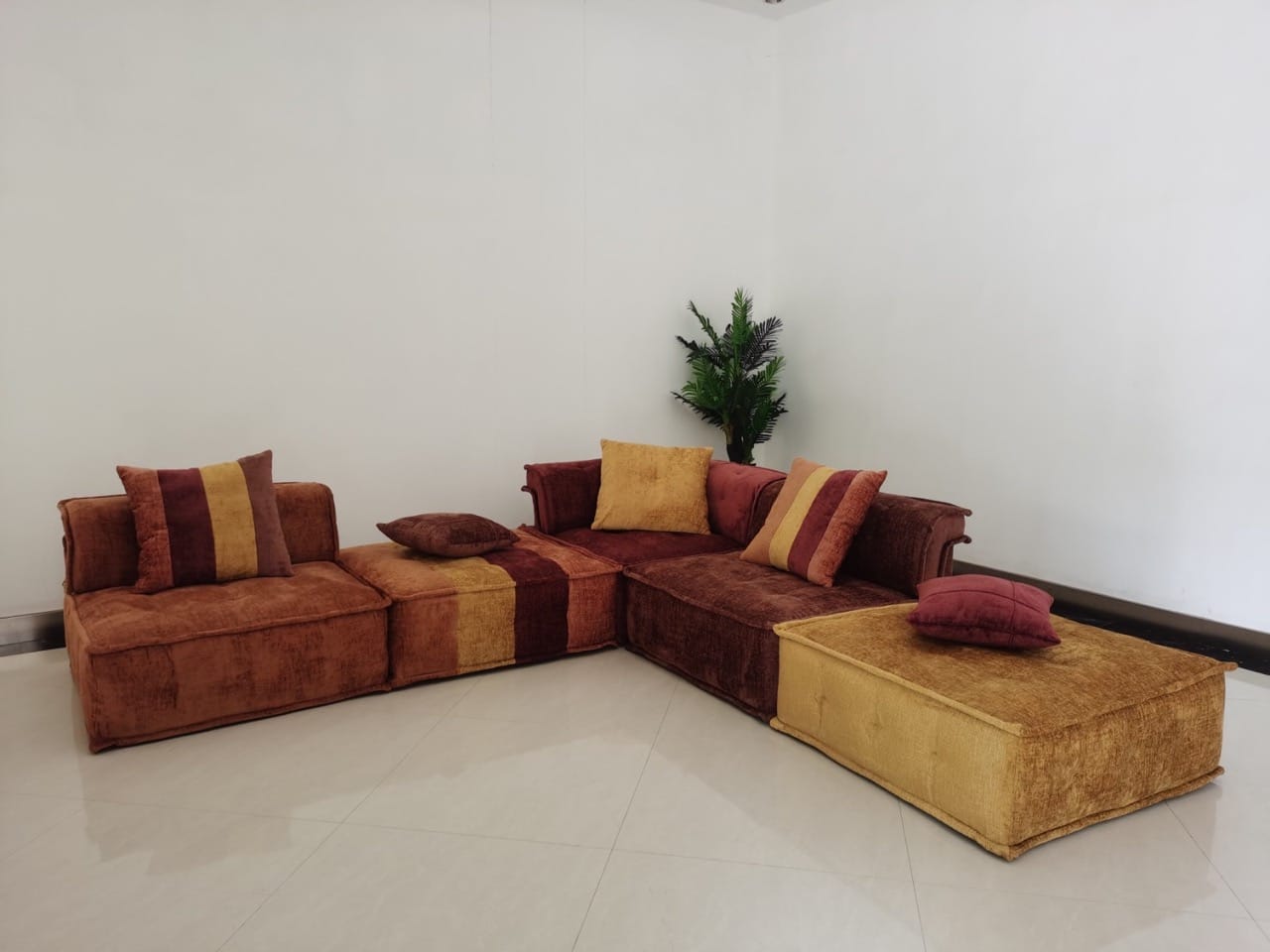 Divani Casa Dubai - Modern Multicolored Fabric Modular Sectional Sofa at  Futonland