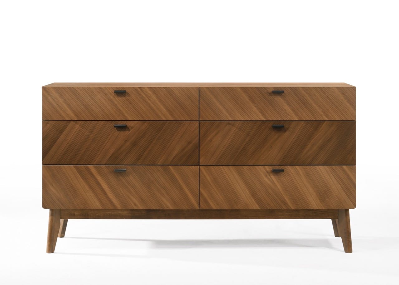 Nova Domus Kamela Modern Walnut Dresser - Thumbnail 2