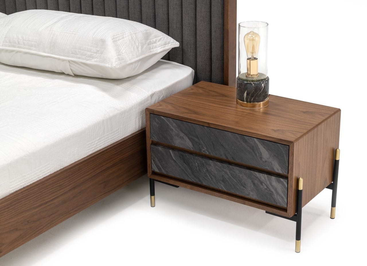 Nova Domus Metcalf Bed with Two Nightstands - Thumbnail 4