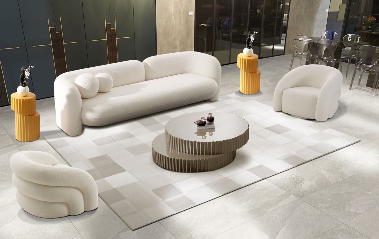 Modrest - Khan Modern 4-Seater Off White Fabric Sofa by VIG Furniture