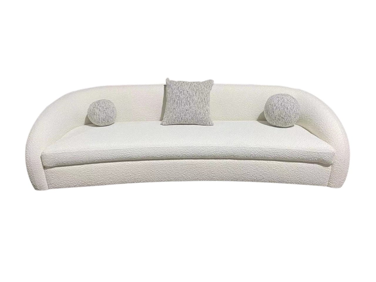 Modrest Joshua Modern 4-Seater Curved Sofa