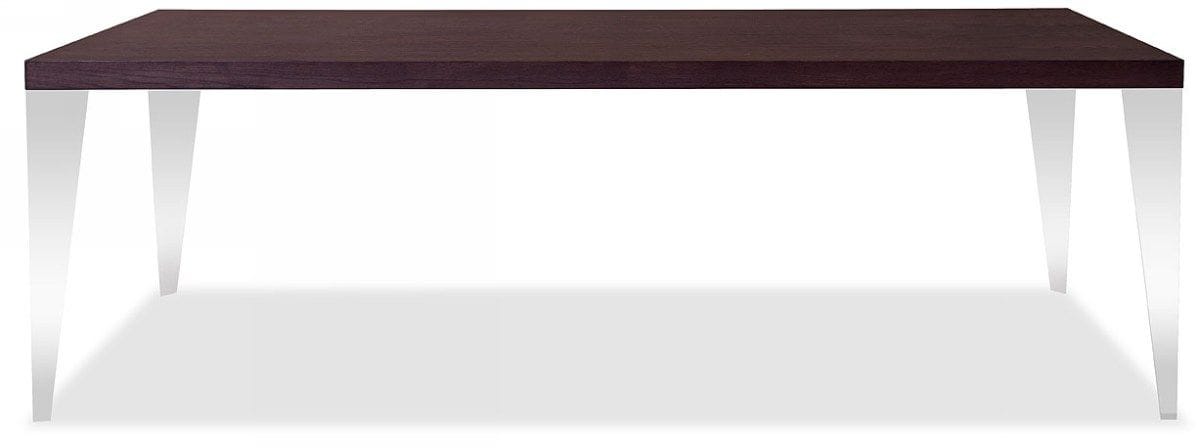 Daytona Modern Brown Oak Rectangle Dining Table - Thumbnail 3