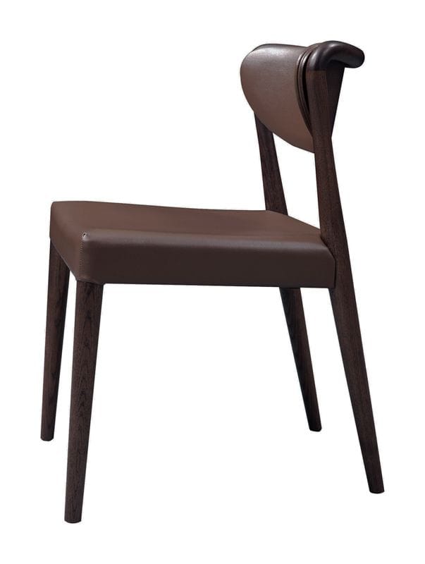 Union Modern Brown Oak Dining Chair - Thumbnail 3