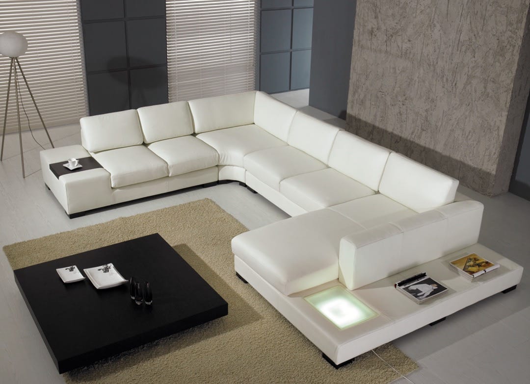 modern white sectional sofas