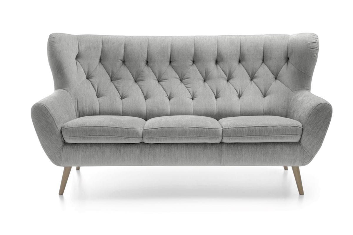 Voss Sofa Light Gray by Prestige Furnishings