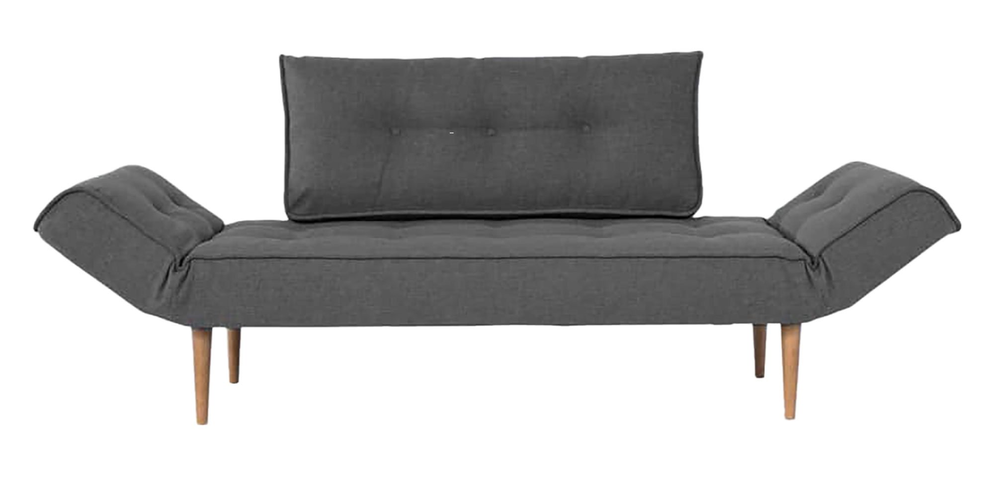 Zeal Deluxe Daybed Sofa Bed Elegance Gray at Futonland