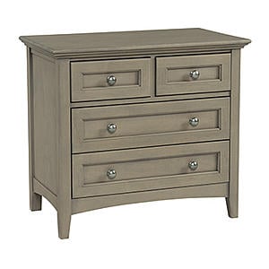 McKenzie 4-Drawer Nightstand, Fieldstone by Whittier Wood Furniture