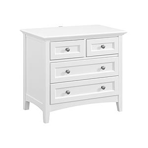 McKenzie 4-Drawer Nightstand, Snowbound by Wittier Wood Furniture