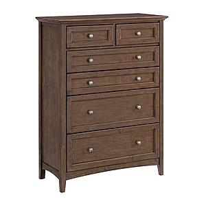 McKenzie 6-Drawer Chest, Java by Whittier Wood Furniture