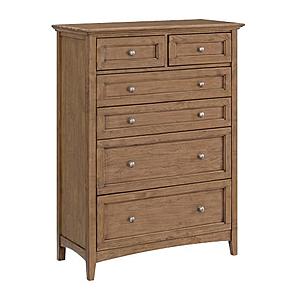 McKenzie 6-Drawer Chest, Pecan by Whittier Wood Furniture