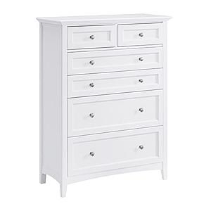 McKenzie 6-Drawer Chest, Snowbound by Whittier Wood Furniture