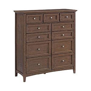 McKenzie 11-Drawer Chest, Java by Whittier Wood Furniture