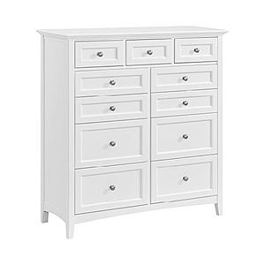 McKenzie 11-Drawer Chest, Snowbound by Whittier Wood Furniture