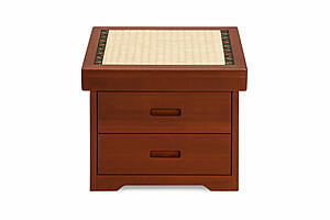 Tatami Mat Top 2 Drawer Nightstand by Prestige