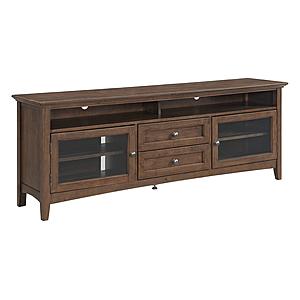 McKenzie 74"W Sound Bar Media Console, Java by Whittier Wood Furniture