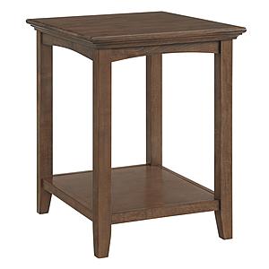 McKenzie Side Table, Java by Whittier Wood Furniture