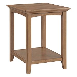 McKenzie Side Table, Pecan by Whittier Wood Furniture