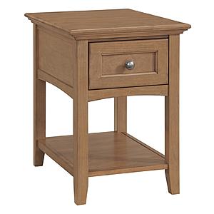 McKenzie Chair Side Table, Pecan by Wittier Wood Furniture
