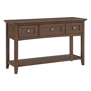 McKenzie Sofa Table, Java by Wittier Wood Furniture