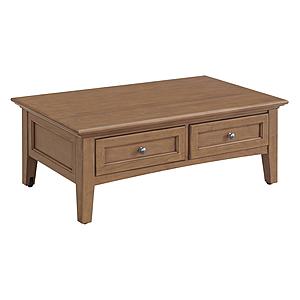 McKenzie Lift Top Coffee Table, Pecan by Wittier Wood Furniture