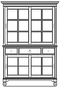 Litchfield Sullivan Hutch by American Drew