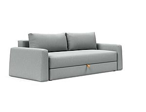 Cone Sleek Sofa Bed (Queen Size) Melange Light Gray by Innovation Living