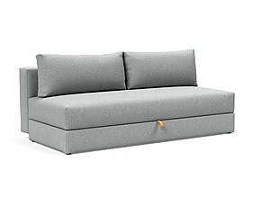 Osvald Sleek Sofa Bed (Queen Size) Melange Light Gray by Innovation Living