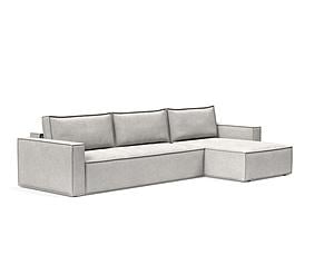 Newilla Standard Sofa Bed w/Lounger Adario Fog by Innovation Living