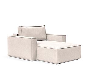 Newilla Standard Lounger Chair Adario Basmati by Innovation Living