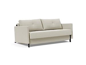 Cubed Deluxe Sofa Bed w/Arms (Queen Size) Mixed Dance Natural by Innovation Living