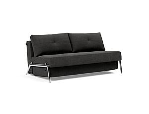 Cubed Deluxe Sofa Bed (Queen Size) Kenya Dark Gray by Innovation Living