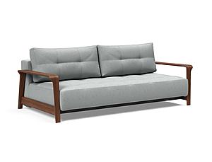 Ran Deluxe Excess Sofa Bed (Queen Size) Melange Light Gray by Innovation Living