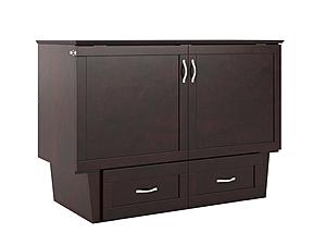 Monroe Murphy Bed (Chest Bed) Espresso by Atlantic