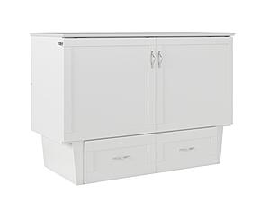 Monroe Murphy Bed (Chest Bed) White by Atlantic
