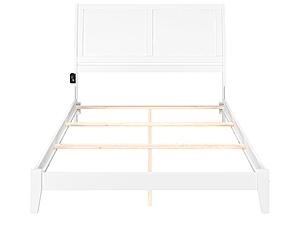 Portland Traditional Queen Bed in White by AFI Furnishing