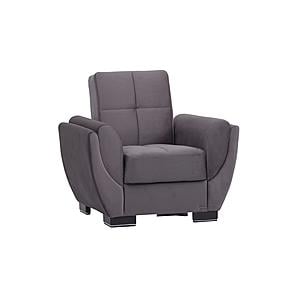 Armada Air Chair 101 Microfiber Gray by Casamode