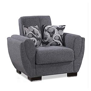 Armada Air Gray Fabric 113 Armchair by Casamode
