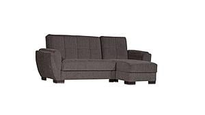 Armada Air Dark Gray 119 Sectional Sofa Sleeper by Casamode