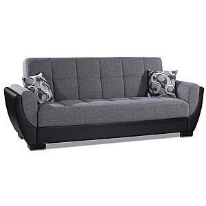 Armada Air Gray/Black 105 Sofa Bed by Casamode