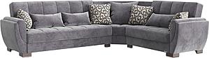 Armada Air Sectional (S+L+W) 101 Microfiber Gray by Casamode