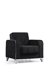 Efes Black Velvet Chair by Alpha Furniture