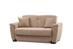 Everly Beige Fabric Loveseat by Alpha Furniture