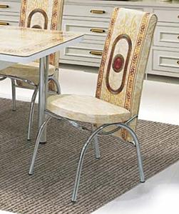 T/0041 Light Beige Vinyl Dining Chair (Set of 6) by Alpha Furniture