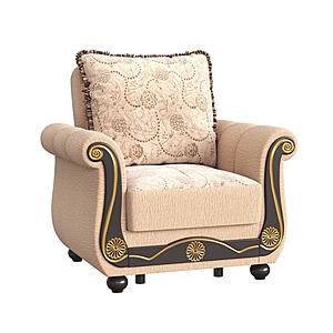 Americana Beige Fabric Chair by Casamode