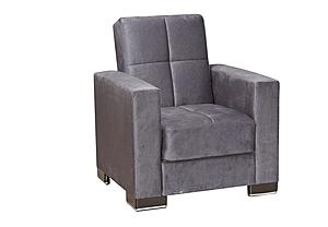 Armada Classic Gray 1 Armchair by Casamode