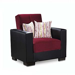 Armada Classic Burgundy/Black 10 Armchair by Casamode